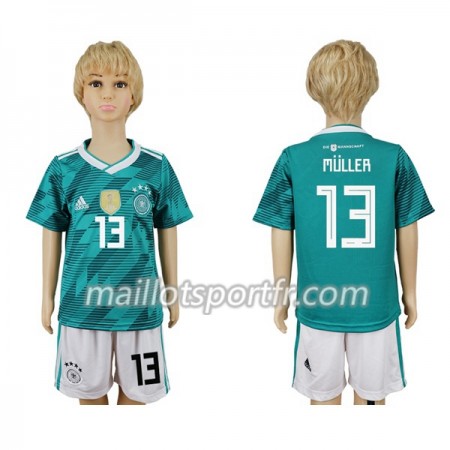 Maillot de Foot Allemagne Müller 13 Enfant Exterieur Coupe du monde 2018